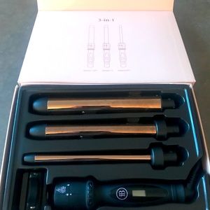Bombay Hair 3 in 1 Curling Wand Set - Titanium